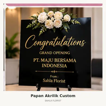 Papan Bunga Akrilik Jetis